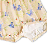 Molo Baby Felicia Short Romper ~ Butterflies Cloud