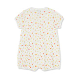 Petit Bateau s/s Tutti Frutti Print Short Romper ~ White Multi