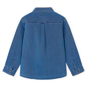 Mayoral Boys l/s Denim Button Down Shirt ~ Medium Wash