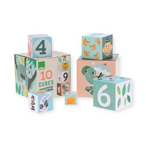Vilac Michelle Carlslund Animals Nesting & Stacking Cubes