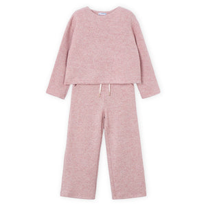 Mayoral Girls Knit Sweater & Wide Leg Pants Set ~ Makeup