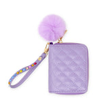 Tiny Treats Quilted Rhinestone Strap Wallet