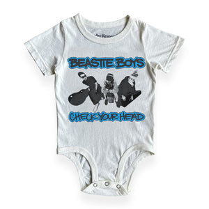Rowdy Sprout Beastie Boys Check Your Head s/s Onesie ~ Vintage White