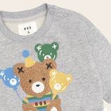 Huxbaby Party Hux Sweatshirt ~ Grey Marle