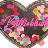 Billieblush Heart-Shaped Handbag w/ Wings ~ Gold