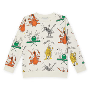 Stella McCartney Boys Bug Band Sweatshirt ~ Cream Multi