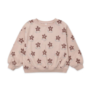 Rylee + Cru Baby Oversized Sweatshirt & Wide Leg Sweatpants Set ~ Daisy/Rosewood