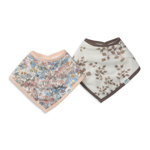 Loulou Lollipop Muslin Bandana Bib Set ~ English Garden