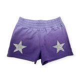 MIA New York Ombre Sleeveless Sweatshirt & Shorts Set ~ Stars/Purple