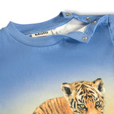 Molo Baby Enzo s/s T-shirt & Sammy Soft Pants Set ~ Tiger Cub/Blue Tide