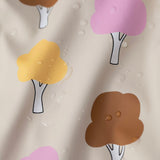 7am Rainwear Rain Poncho ~ Trees Beige