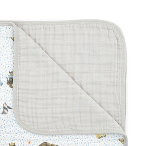Little Unicorn Cotton Muslin Quilt ~ Party Animals