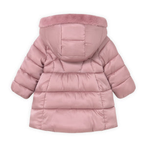 Mayoral Baby Girl Long Hooded Puffer Coat ~ Orchid