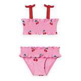 Stella McCartney Girls 2pc Cherries Swimsuit ~ Pink