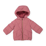 Mayoral Baby Girl Hooded Puffer Coat ~ Blush