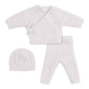 Angel Dear Chenille 3pc Kimono Set ~ Natural