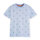 Scotch & Soda Boys Garment-Dyed s/s Tee ~ Mint Sail