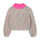 Billieblush Girls Chunky Knit Sweater ~ Multi