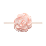 Baby Bling Silk Ruffle Flower Skinny Headband