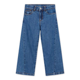 Mayoral Girls Lightweight Wide Leg Jeans 7-12 ~ Dark Wash