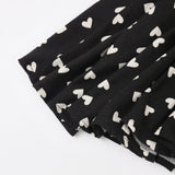 Rylee + Cru Girls Rose Dress ~ Hearts/Black