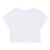 Billieblush Surf Graphic Boxy Cropped s/s T-shirt 7- 12 ~ White