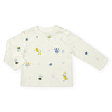 Mayoral Baby Boy Robot Print l/s T-Shirt ~ Cream