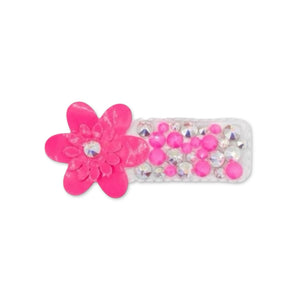 Bari Lynn Patent Flower Crystallized Clip