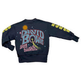 Rowdy Sprout Bowie Space Oddity Crewneck Sweatshirt ~ Washed Black