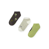 Mayoral Boys Socks Set of 3 ~ Iguana Green