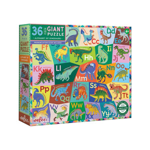 eeBoo Alphabet of Dinosaurs 36 Piece Giant Puzzle