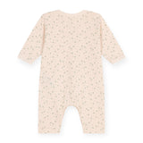 Petit Bateau Front Snap Star & Dot Print Romper ~ Cream Multi