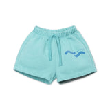 Play Up Baby Waves Fleece Sweatshirt & Sweatshorts Set ~ Light Turquoise