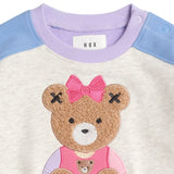 Huxbaby Varsity Huxette Spliced Sweatshirt & Sweatpants Set ~ Pastel Multi
