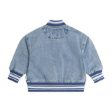 Huxbaby Varsity Denim Bomber Jacket