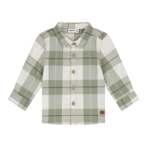 Babyface Baby l/s Plaid Shirt ~ Frog