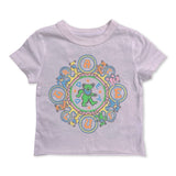 Rowdy Sprout Girls Grateful Dead Kaleidoscope s/s Fitted Tee 7-12 ~ Preppy Pink