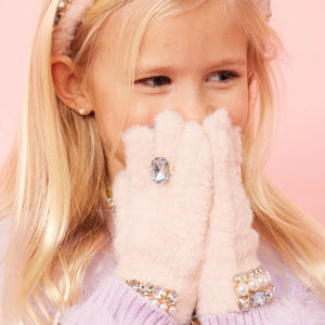 Super Smalls Cotton Candy Jeweled Gloves