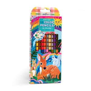 eeBoo Fawn & Sun Jumbo Double-Sided Colored Pencils