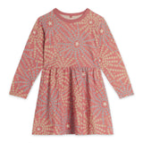 Stella McCartney Girls Star Swirls Print l/s Jersey Dress ~ Pink