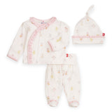 Magnetic Me Modal 3pc Kimono Set ~ Baby Beats Pink