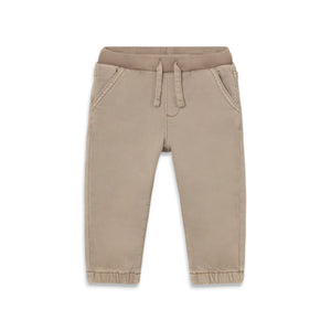 Mayoral Baby Boy Twill Jogger Pants ~ Dark Taupe