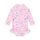 Huxbaby Hux Emoji l/s Swimsuit ~ Orchid