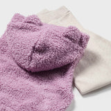 Mayoral Baby Girl Sweatshirt, Sweatpants & Vest 3pc Set ~ Heathered Stone/Pink