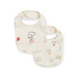 Magnetic Me Cotton Reversible Bib ~ Puppy Play