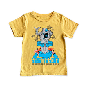 Rowdy Sprout Baby Beastie Boys Robot s/s Tee ~ Sunset