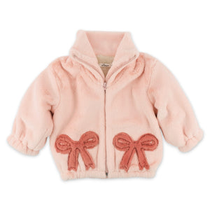 Oh Baby! Coquette Bows Applique Jacket ~ Light Pink