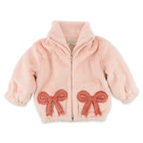 Oh Baby! Coquette Bows Applique Jacket ~ Light Pink