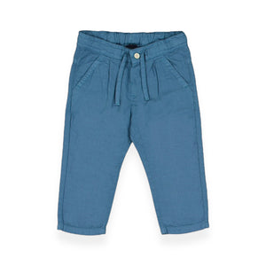 Mayoral Baby Boy Relaxed Linen Pants ~ Blue