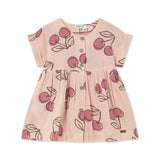 Mayoral Baby Girl Cherries Print Woven Dress ~ Peony